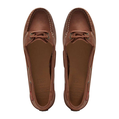 Dark Tan - Lifestyle - Chatham Womens-Ladies Leather Flat Loafers