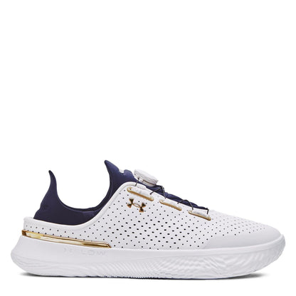 White-Gold - Front - Under Armour Mens SlipSpeed Trainers