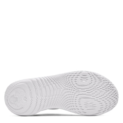White-Gold - Side - Under Armour Mens SlipSpeed Trainers