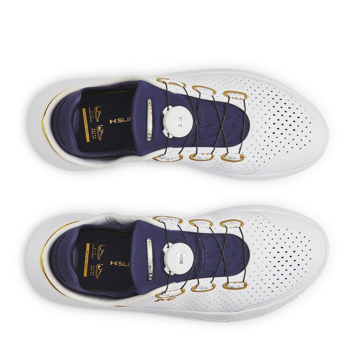 White-Gold - Lifestyle - Under Armour Mens SlipSpeed Trainers