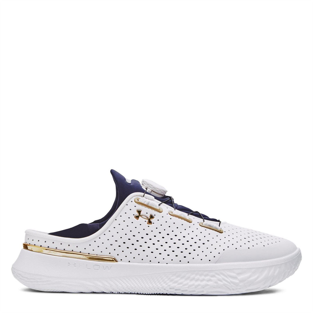 White-Gold - Close up - Under Armour Mens SlipSpeed Trainers