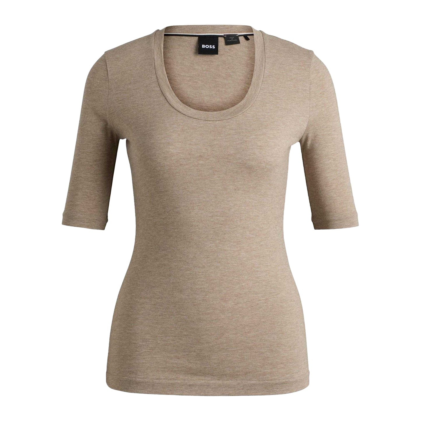 Grey - Front - Boss Womens-Ladies Effilie2 3-4 Sleeve Top