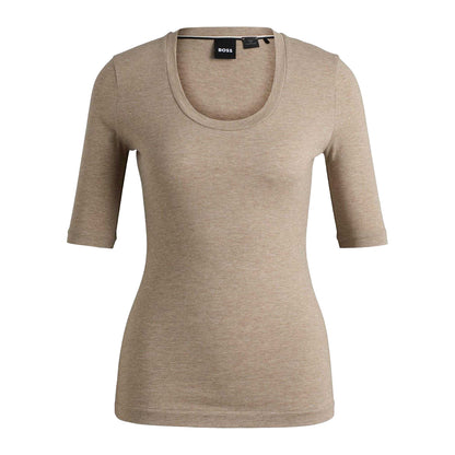 Grey - Front - Boss Womens-Ladies Effilie2 3-4 Sleeve Top
