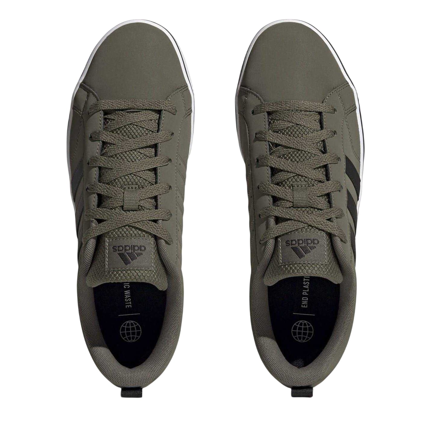 Green-Black - Lifestyle - Adidas Mens VS Pace 3 Stripes Trainers
