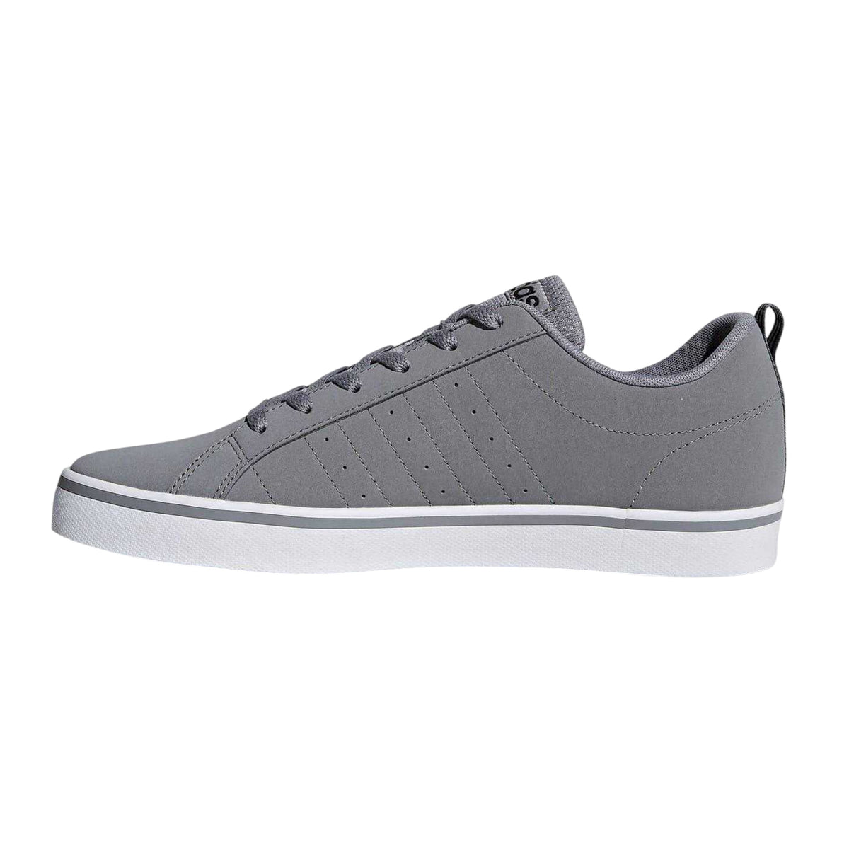 Grey-Black-White - Side - Adidas Mens VS Pace 3 Stripes Trainers