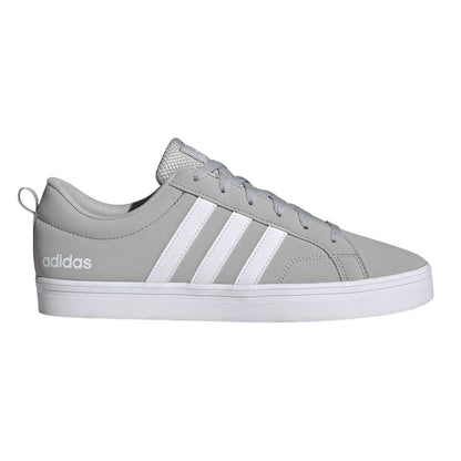 Light Grey-White - Front - Adidas Mens VS Pace 3 Stripes Trainers