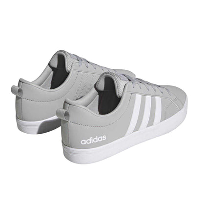 Light Grey-White - Back - Adidas Mens VS Pace 3 Stripes Trainers
