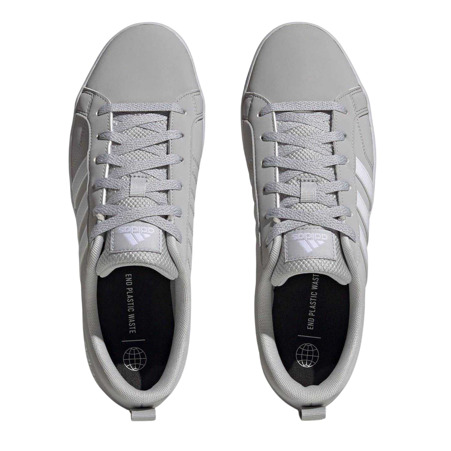 Light Grey-White - Lifestyle - Adidas Mens VS Pace 3 Stripes Trainers