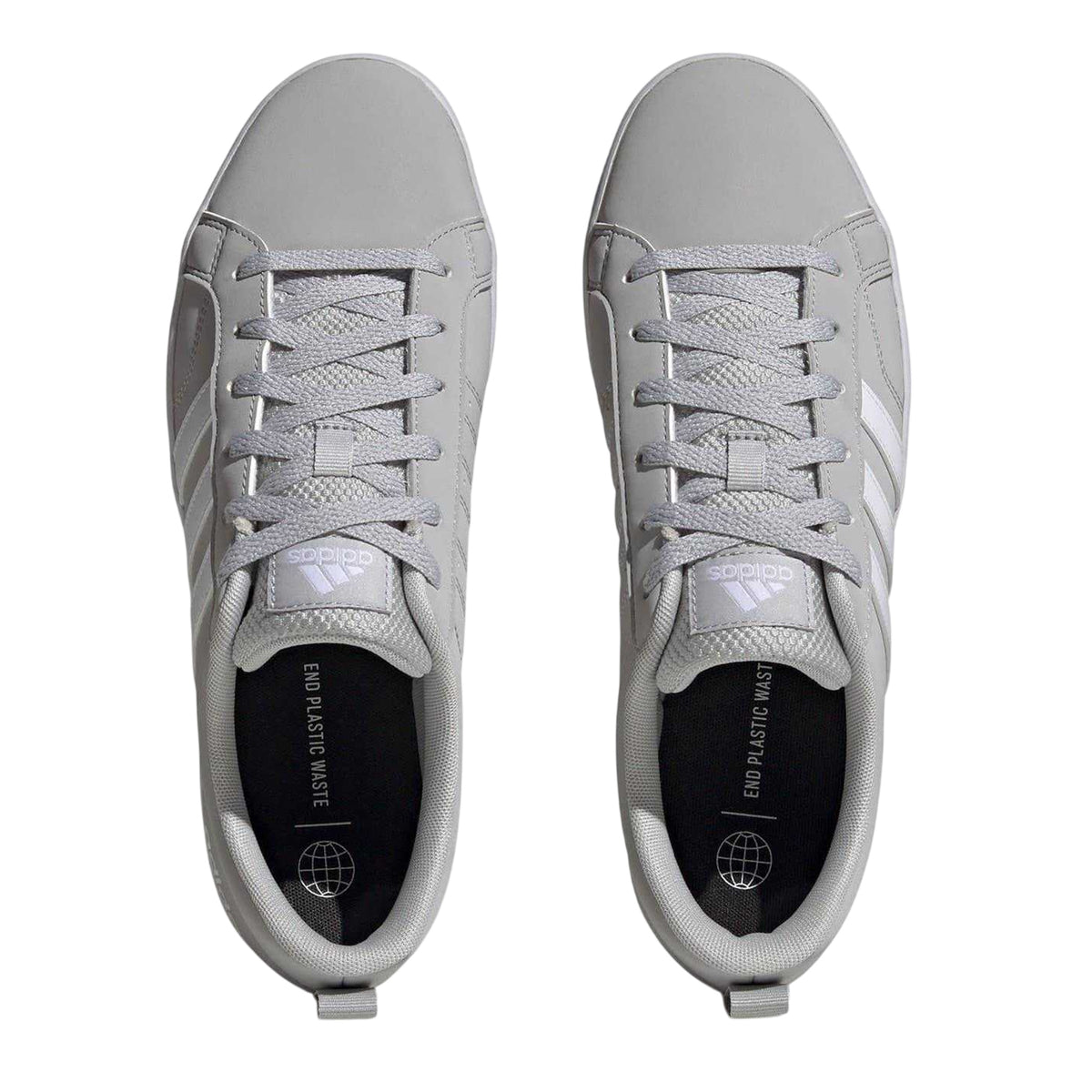 Light Grey-White - Lifestyle - Adidas Mens VS Pace 3 Stripes Trainers