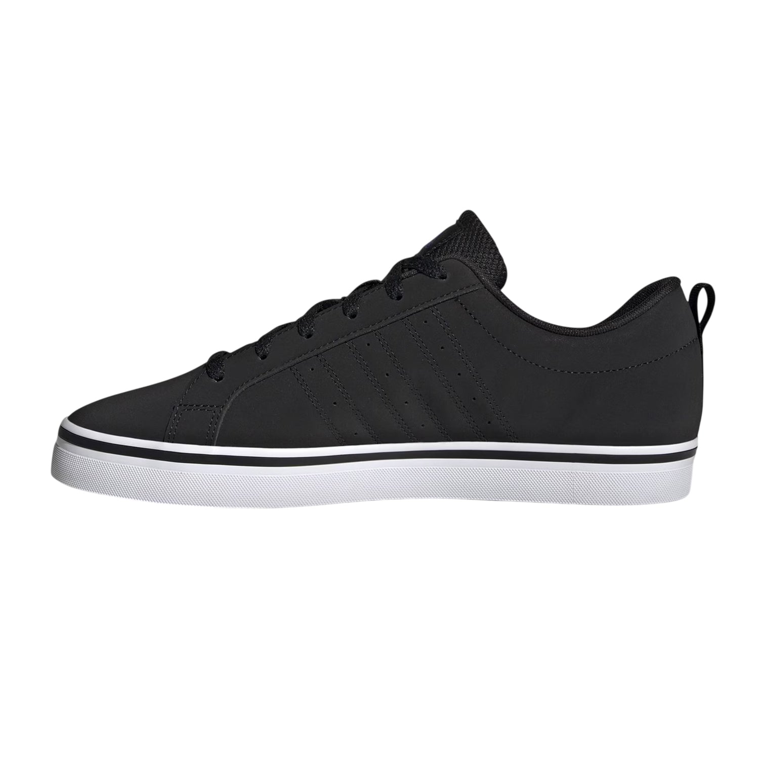Black - Side - Adidas Mens VS Pace 3 Stripes Trainers