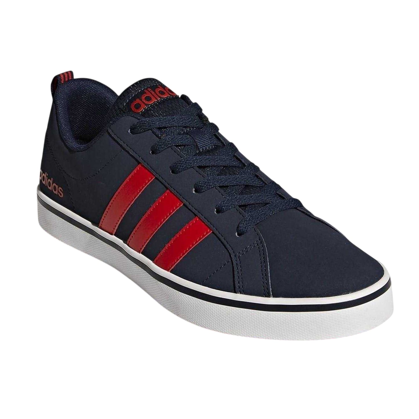 Navy-Red-White - Lifestyle - Adidas Mens VS Pace 3 Stripes Trainers
