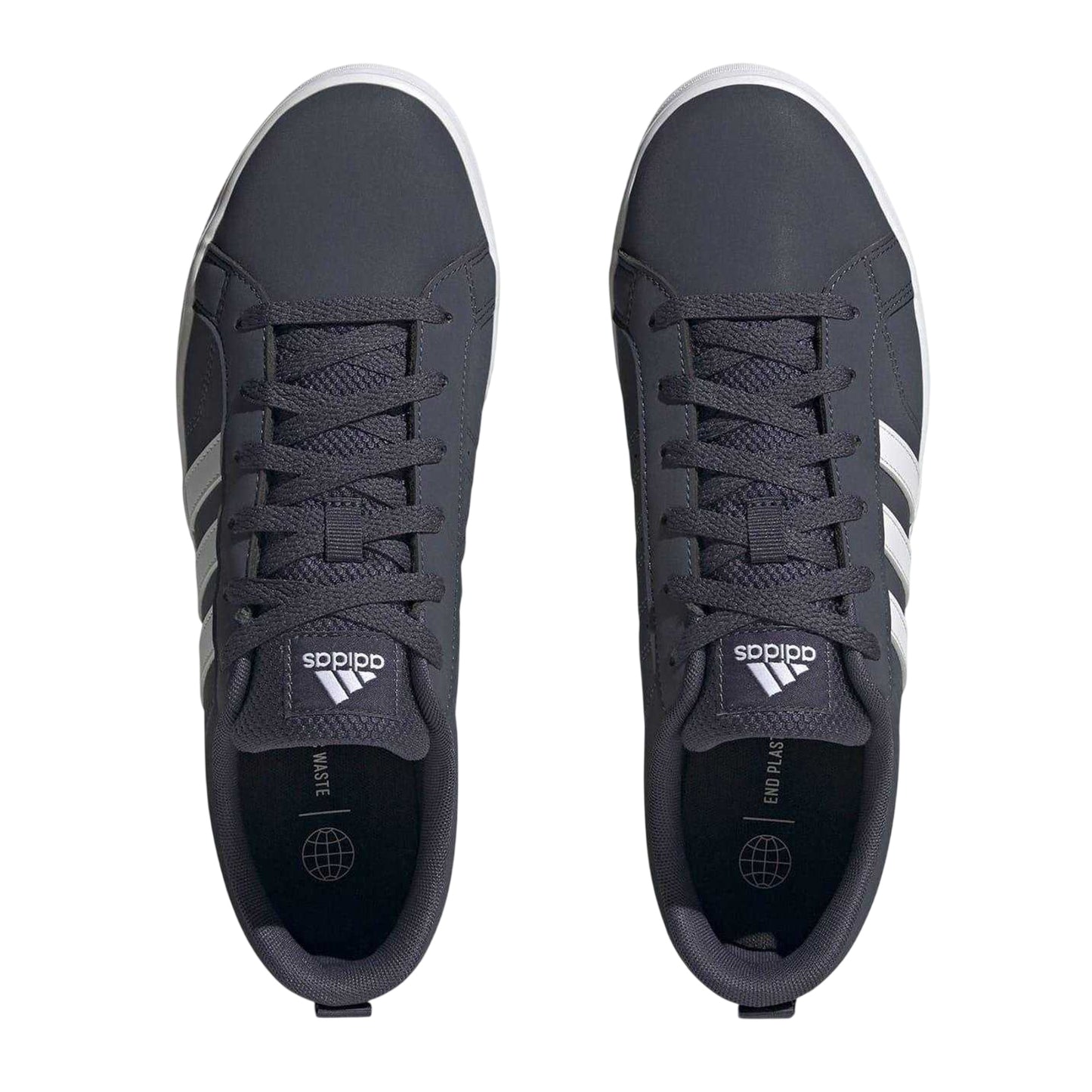 Navy-White - Lifestyle - Adidas Mens VS Pace 3 Stripes Trainers