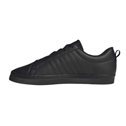 Triple Black - Side - Adidas Mens VS Pace 3 Stripes Trainers