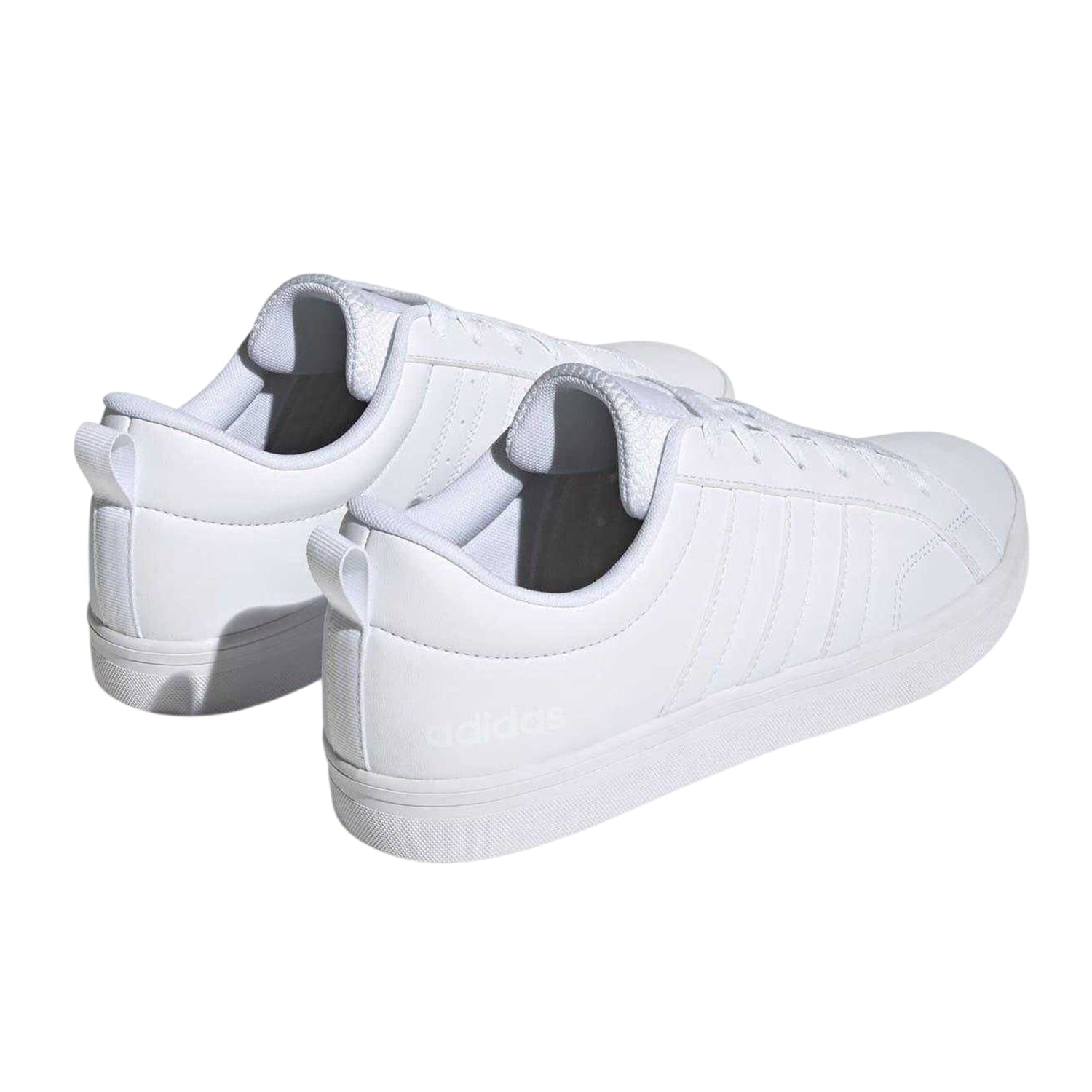 White - Back - Adidas Mens VS Pace 3 Stripes Trainers