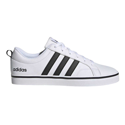 White-Black - Front - Adidas Mens VS Pace 3 Stripes Trainers