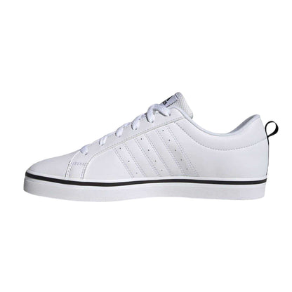 White-Black - Side - Adidas Mens VS Pace 3 Stripes Trainers