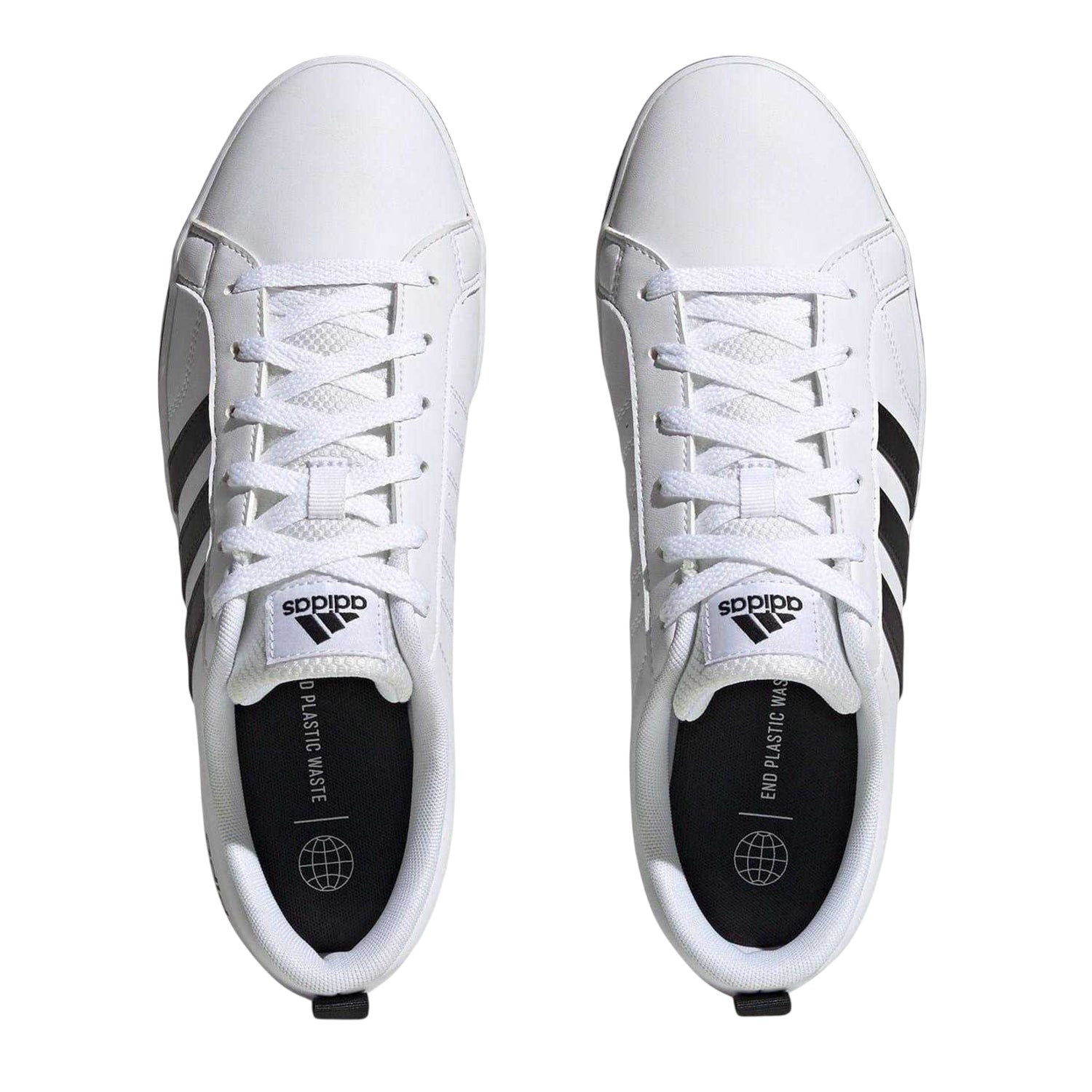 White-Black - Lifestyle - Adidas Mens VS Pace 3 Stripes Trainers