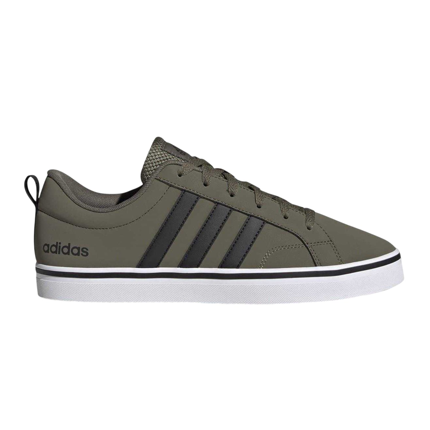 Green-Black - Front - Adidas Mens VS Pace 3 Stripes Trainers