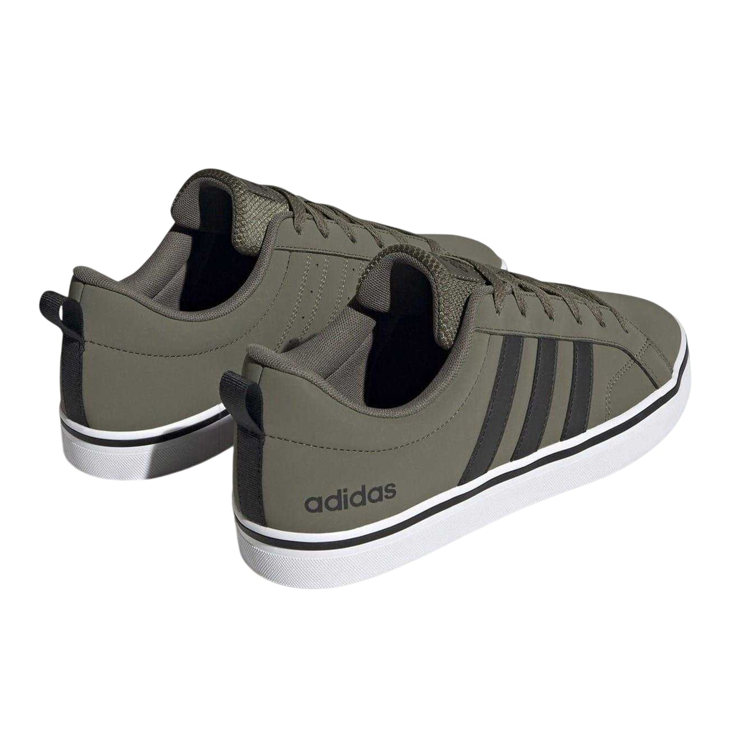 Green-Black - Back - Adidas Mens VS Pace 3 Stripes Trainers