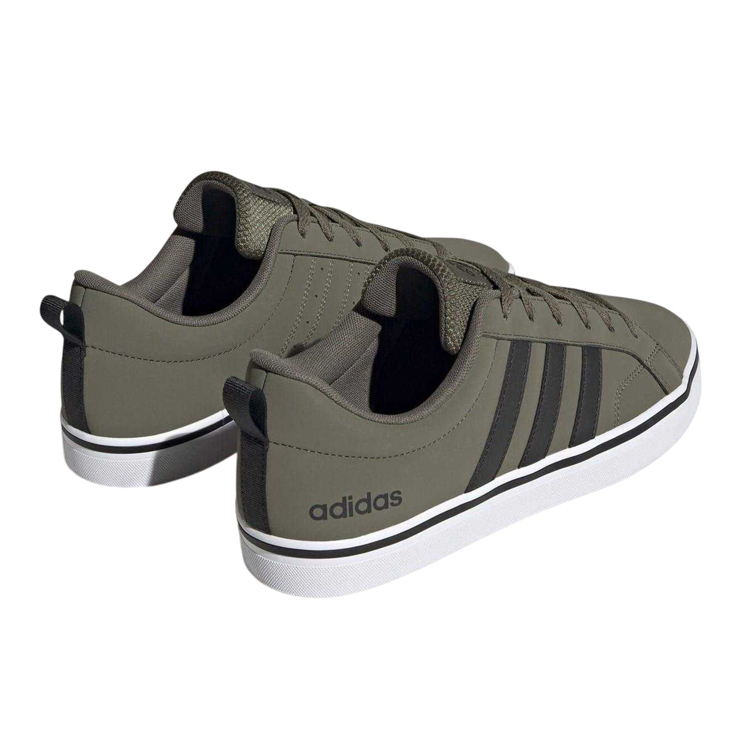 Green-Black - Back - Adidas Mens VS Pace 3 Stripes Trainers