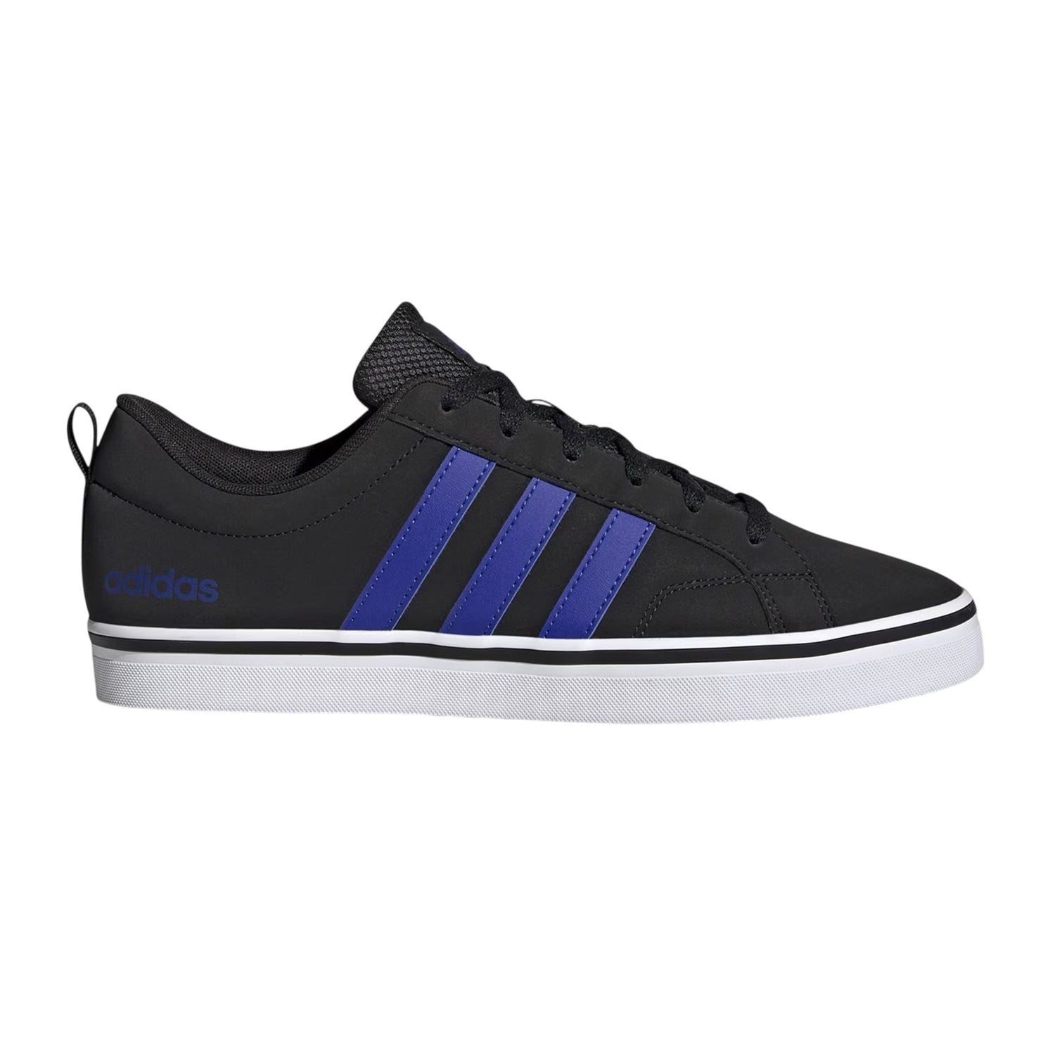 Black - Front - Adidas Mens VS Pace 3 Stripes Trainers