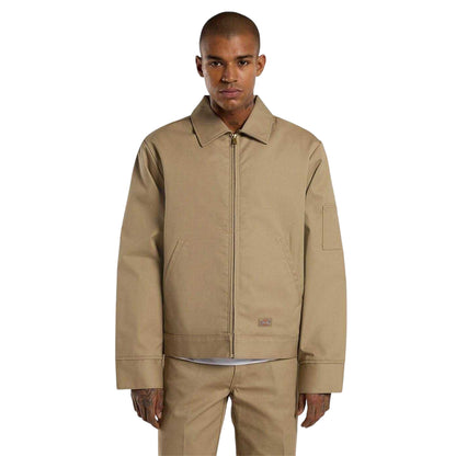 Khaki - Front - Dickies Mens Eisenhower Harrington Jacket