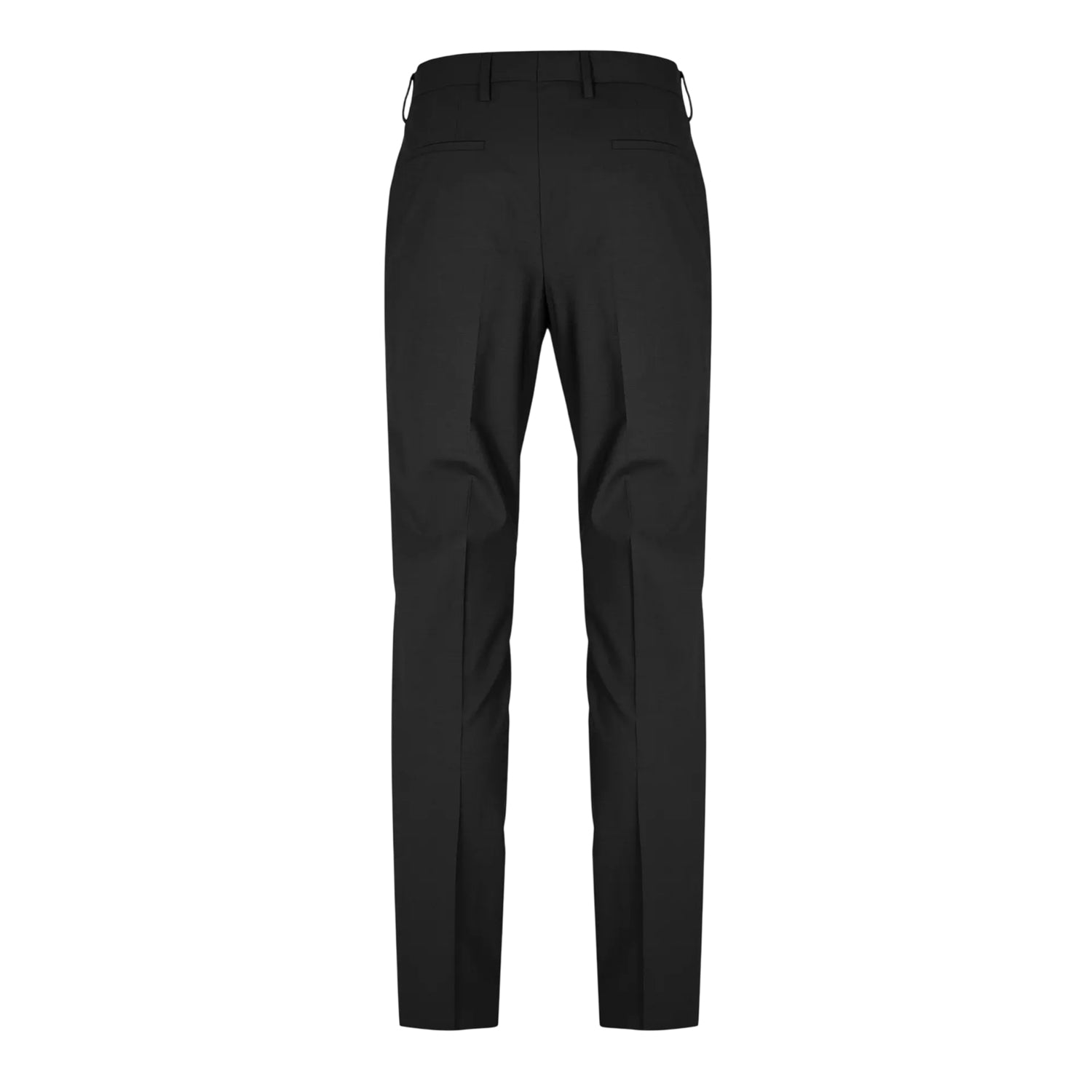 Black - Back - Boss Mens Patterned Straight Chinos