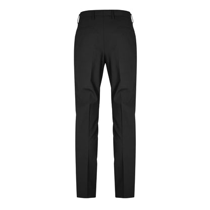 Black - Back - Boss Mens Patterned Straight Chinos