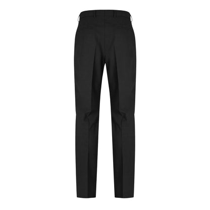 Dark Grey - Back - Boss Mens Patterned Straight Chinos