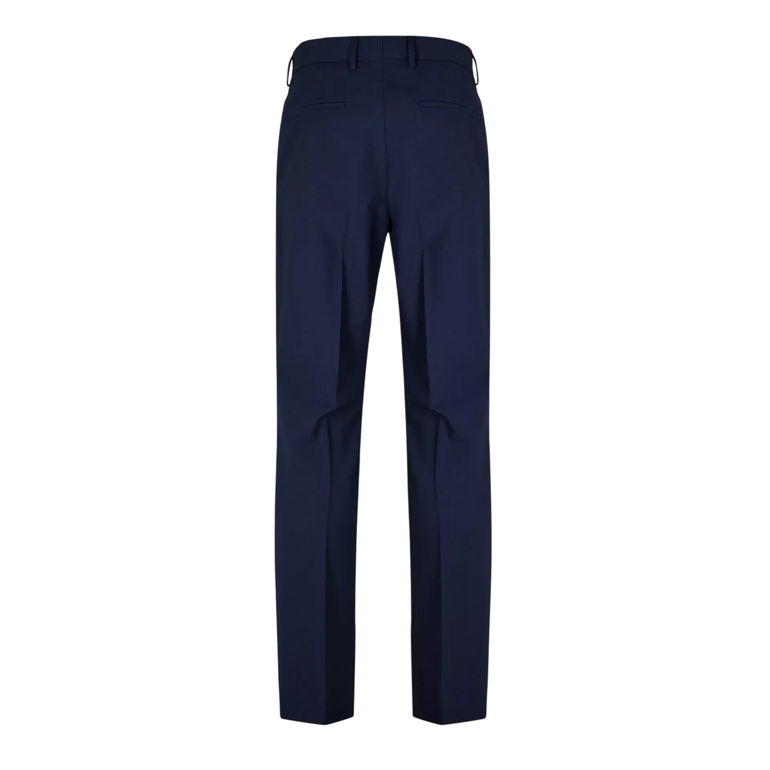 Navy - Back - Boss Mens Patterned Straight Chinos
