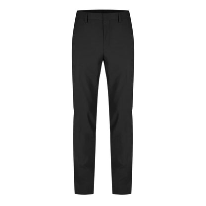 Black - Front - Boss Mens Patterned Straight Chinos
