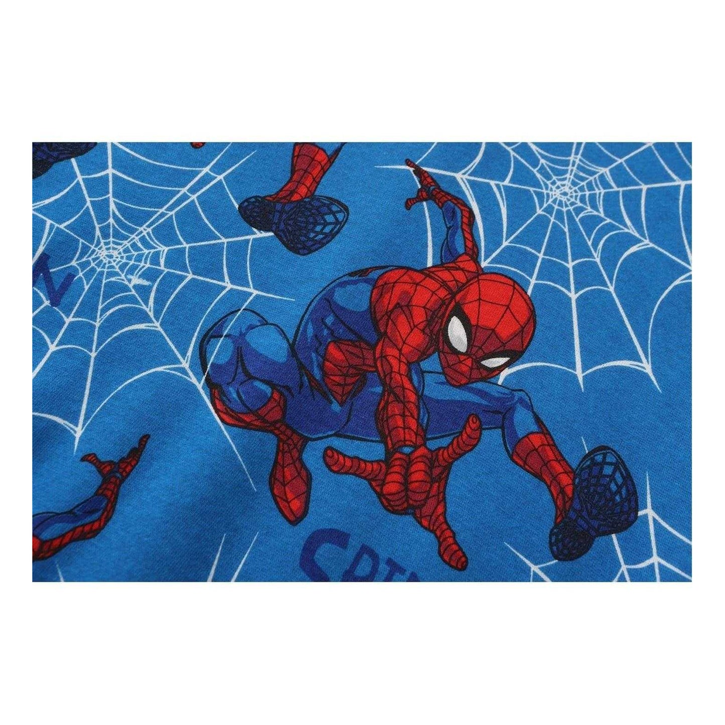 Blue - Side - Spider-Man Boys Fleece Hoodie