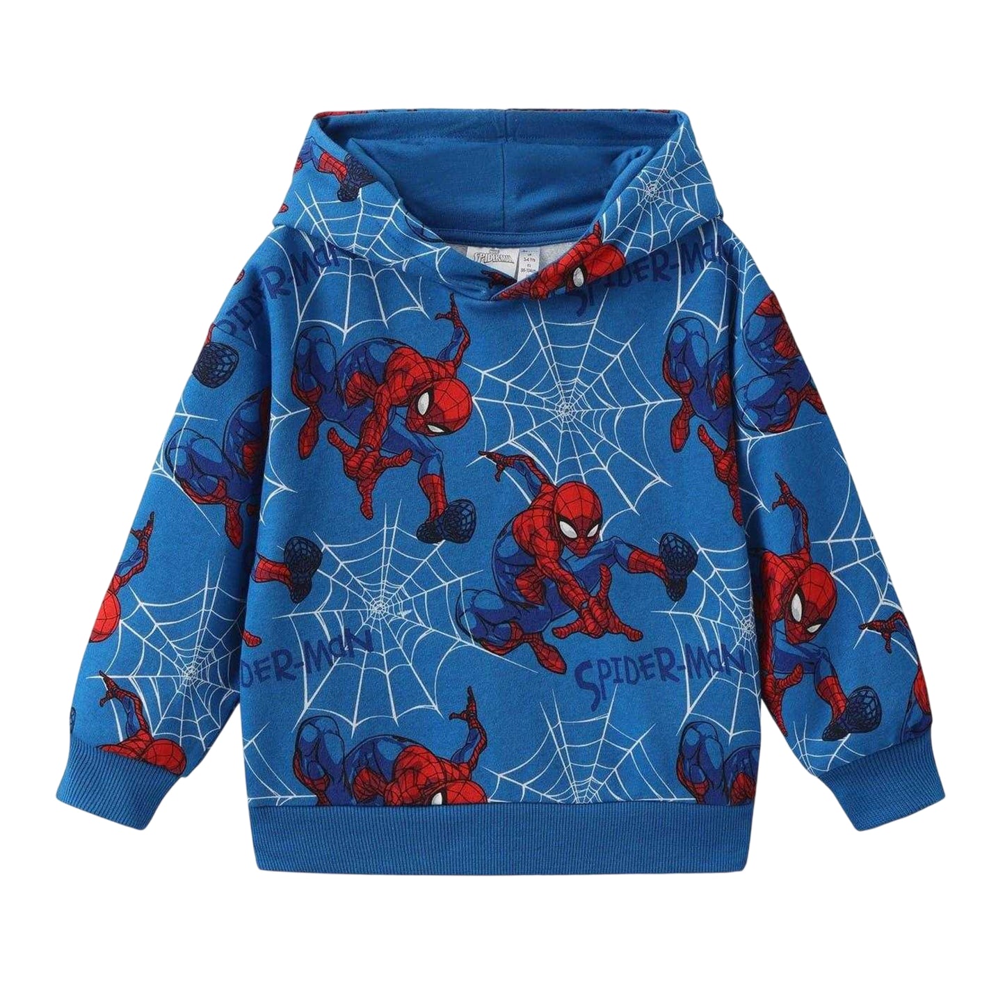 Blue - Front - Spider-Man Boys Fleece Hoodie