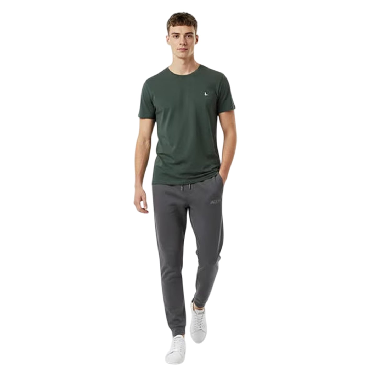 Slate - Side - Jack Wills Mens Straight Joggers