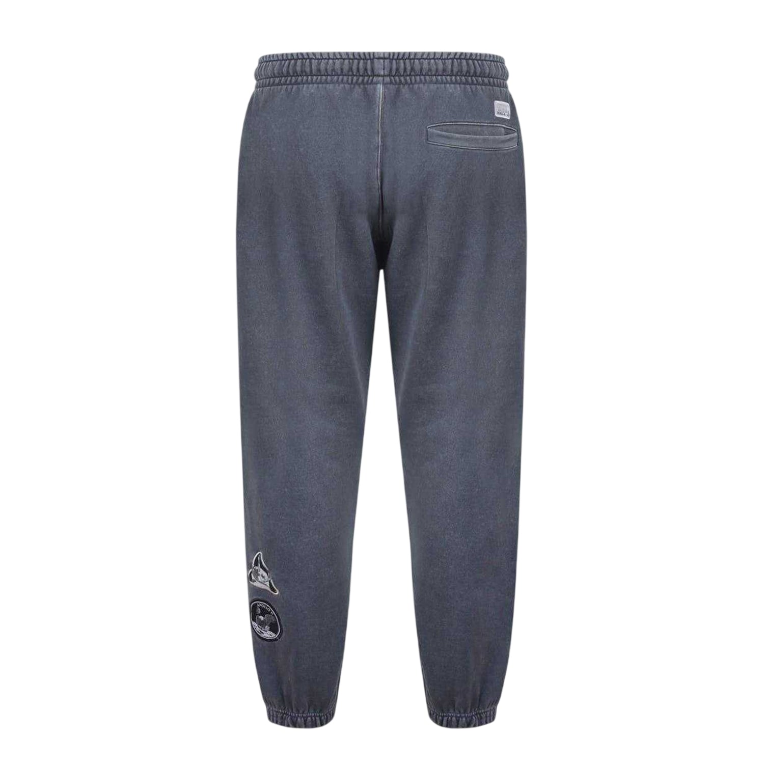 Grey - Back - NASA Mens Washed NASA Slim Joggers