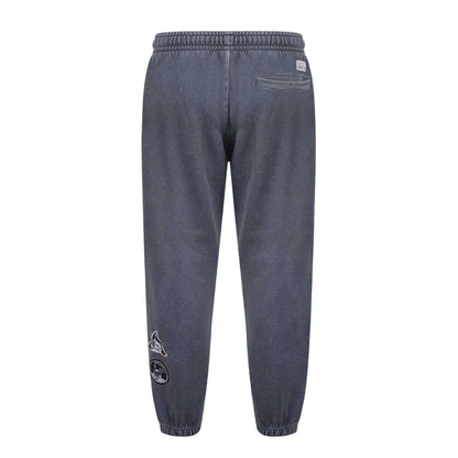 Grey - Back - NASA Mens Washed NASA Slim Joggers