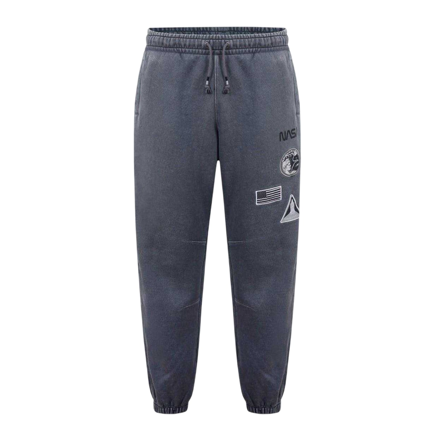 Grey - Front - NASA Mens Washed NASA Slim Joggers