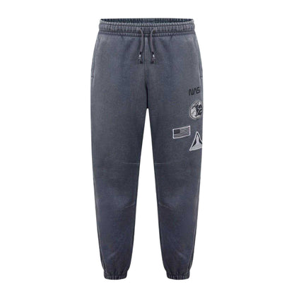 Grey - Front - NASA Mens Washed NASA Slim Joggers