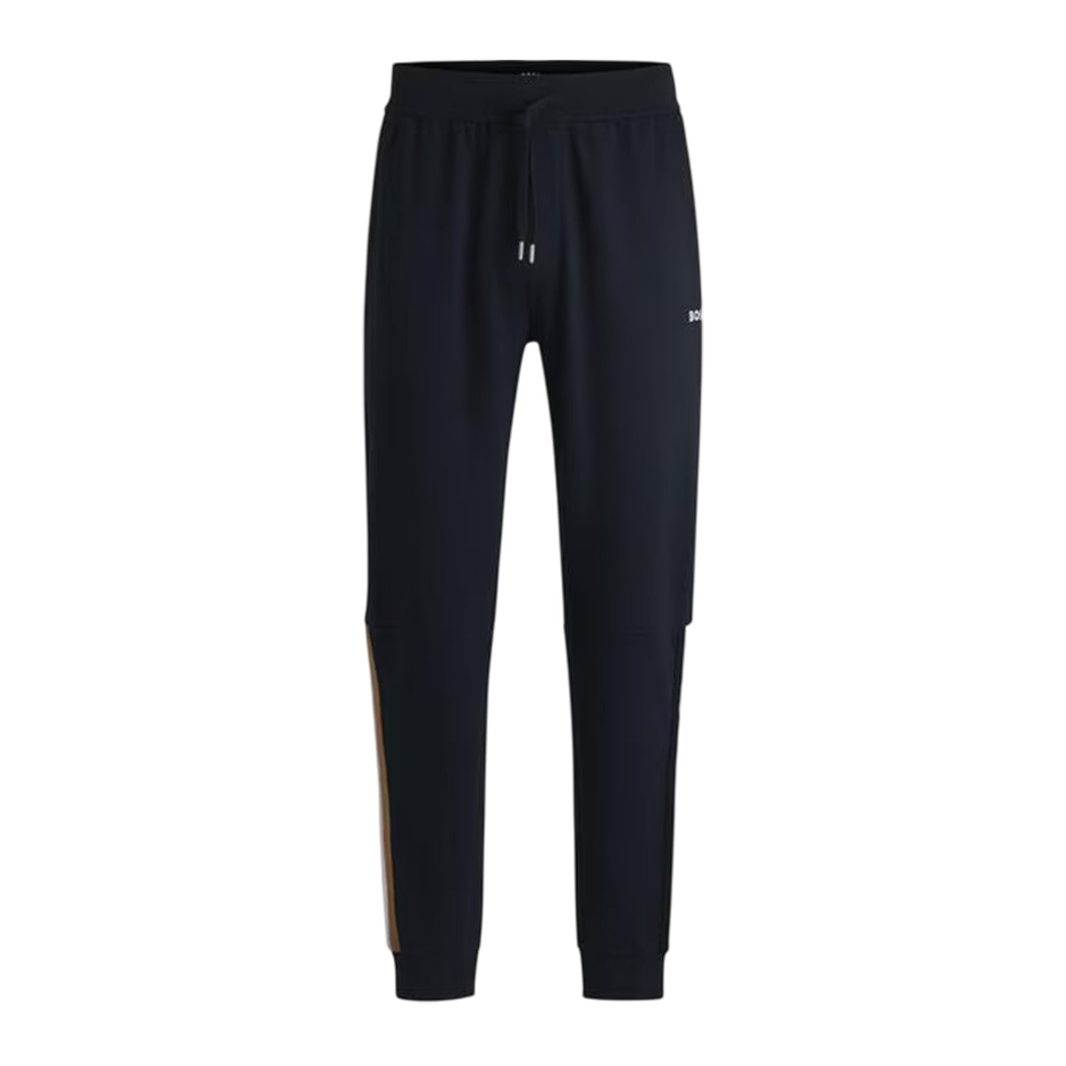 Navy - Front - Boss Mens Iconic Vertical Stripe Joggers