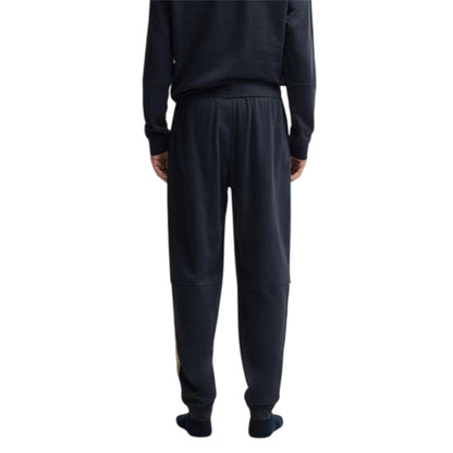 Navy - Back - Boss Mens Iconic Vertical Stripe Joggers