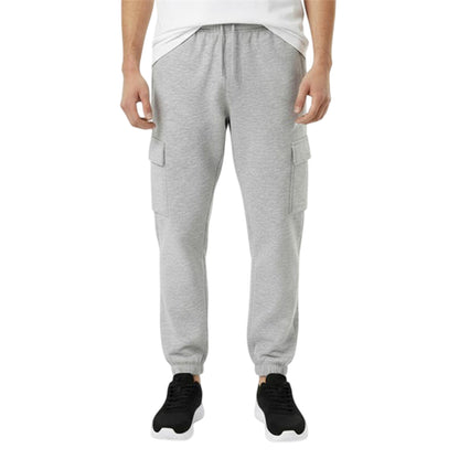Grey - Side - Slazenger Mens Cargo Jogging Bottoms