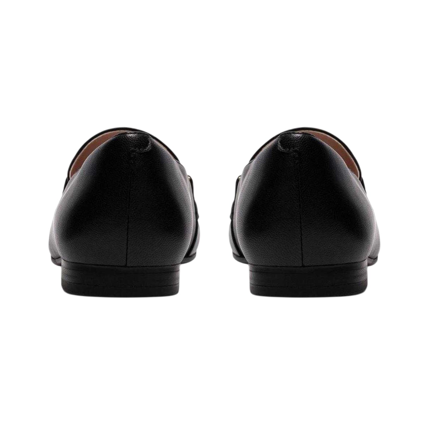Black - Back - Clarks Womens-Ladies Tamna Leather Loafers