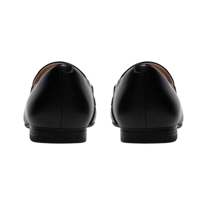 Black - Back - Clarks Womens-Ladies Tamna Leather Loafers