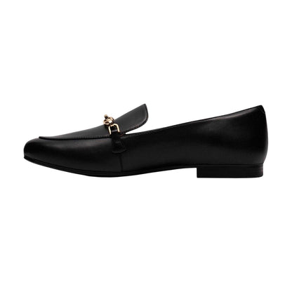 Black - Side - Clarks Womens-Ladies Tamna Leather Loafers