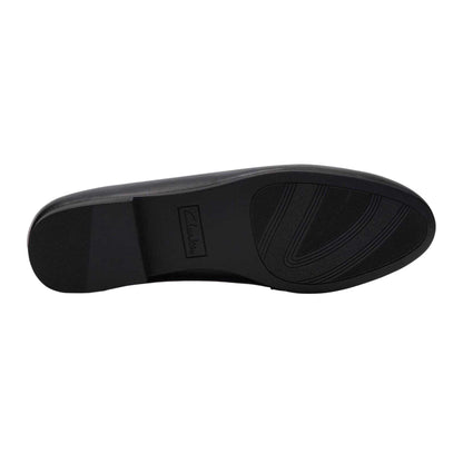 Black - Lifestyle - Clarks Womens-Ladies Tamna Leather Loafers