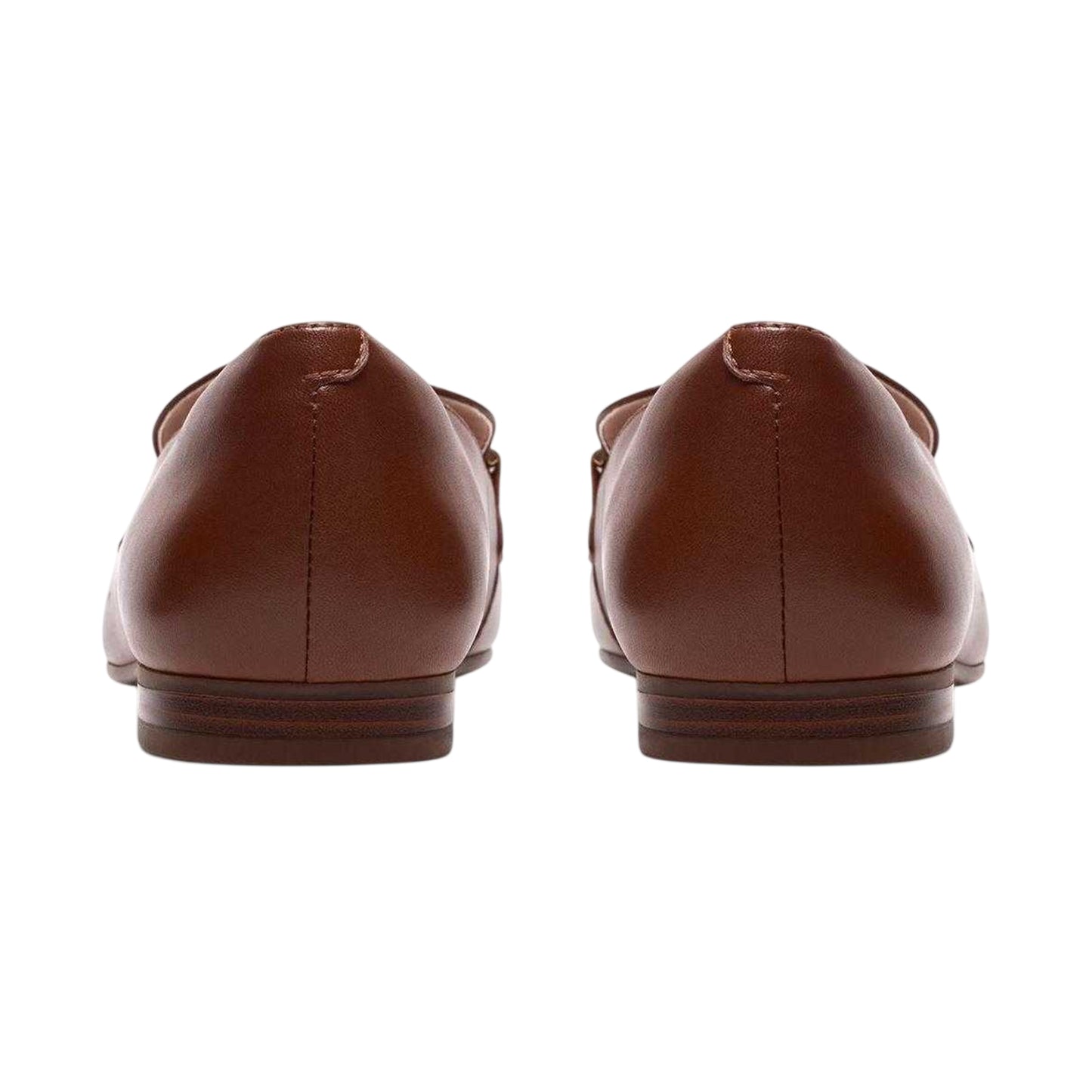 Tan - Back - Clarks Womens-Ladies Tamna Leather Loafers