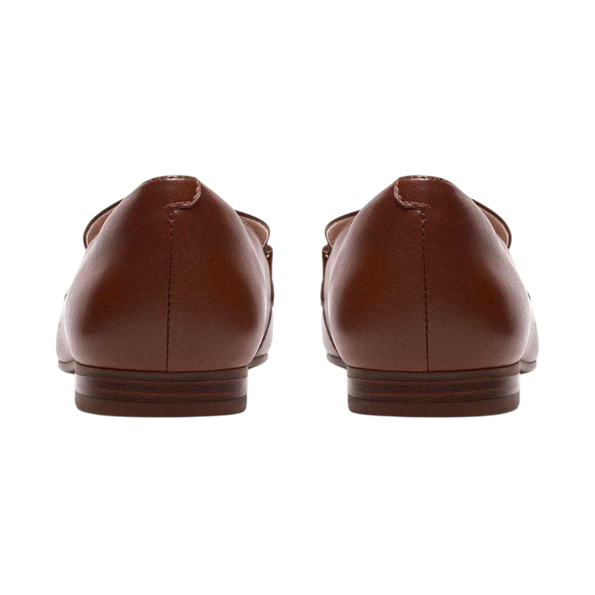 Tan - Back - Clarks Womens-Ladies Tamna Leather Loafers
