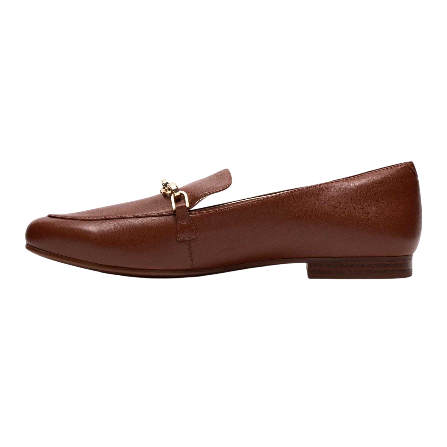 Tan - Side - Clarks Womens-Ladies Tamna Leather Loafers