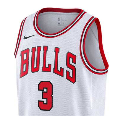 White - Side - Nike Childrens-Kids Swingman Chicago Bulls Sleeveless Basketball Jersey
