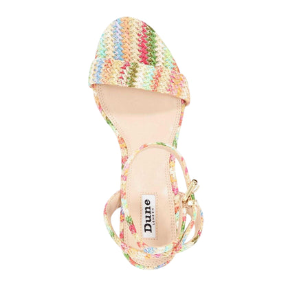 Multicoloured - Lifestyle - Dune London Womens-Ladies Lo Memee Woven Mid High Heel Sandals